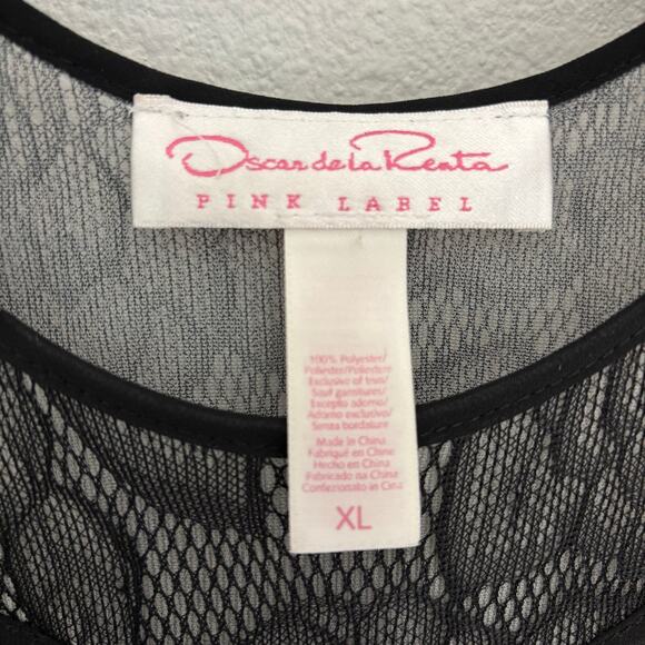 Vintage Oscar de la Renta Pink Label Lace Camisole Night Tank Top - Picture 3 of 5